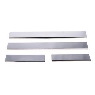 Накладки на пороги Carmos (4 шт, нержавейка) Toyota Auris 2007-2012 гг. фото 2