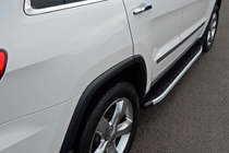 Hyundai IX-35 2010-2015 гг. Боковые пороги Fullmond (2 шт., алюминий) фото 4