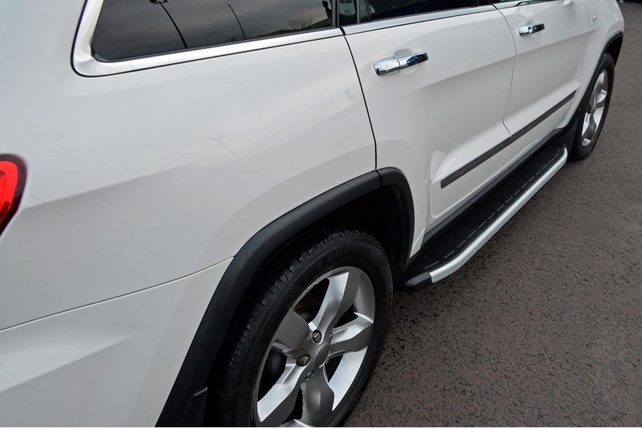 Kia Sportage 2010-2015 гг. Боковые Подножки Fullmond (2 шт, алюминий) Image
