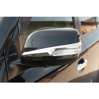 Накладки на Зеркала 2012-2021 (2 шт, Хром) Toyota Land Cruiser 200 2007-2021 гг. фото 1