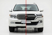 Toyota Land Cruiser 200 2007-2021 гг. Комплект рестайлинга с LC200 2008-2015 на 2019 Executive фото 1