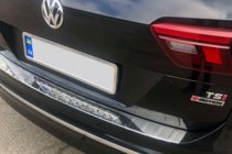 Volkswagen Tiguan 2016-2023 гг. Накладка на задний бампер нержавейка (Carmos) фото 5