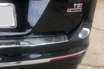 Volkswagen Tiguan 2016-2023 гг. Накладка на задний бампер нержавейка (Carmos) фото 6