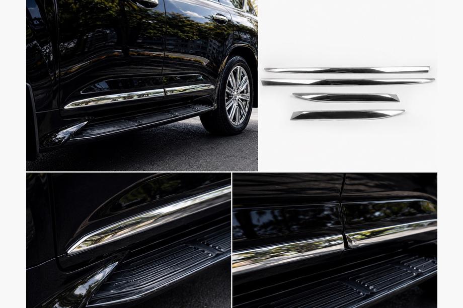 Lexus LX570/450d 2008-2022 гг. Молдинги на двери (Дизайн 2016+) Image