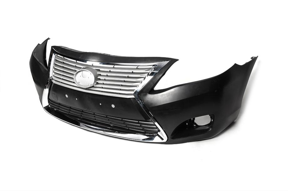 Toyota Camry 2006-2011 гг. Передний бампер в сборе (рестайлинг, стиль Lexus V1) Image