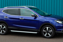 Nissan Qashqai 2010-2014 гг. Боковые пороги Fullmond (2 шт., алюминий) фото 3