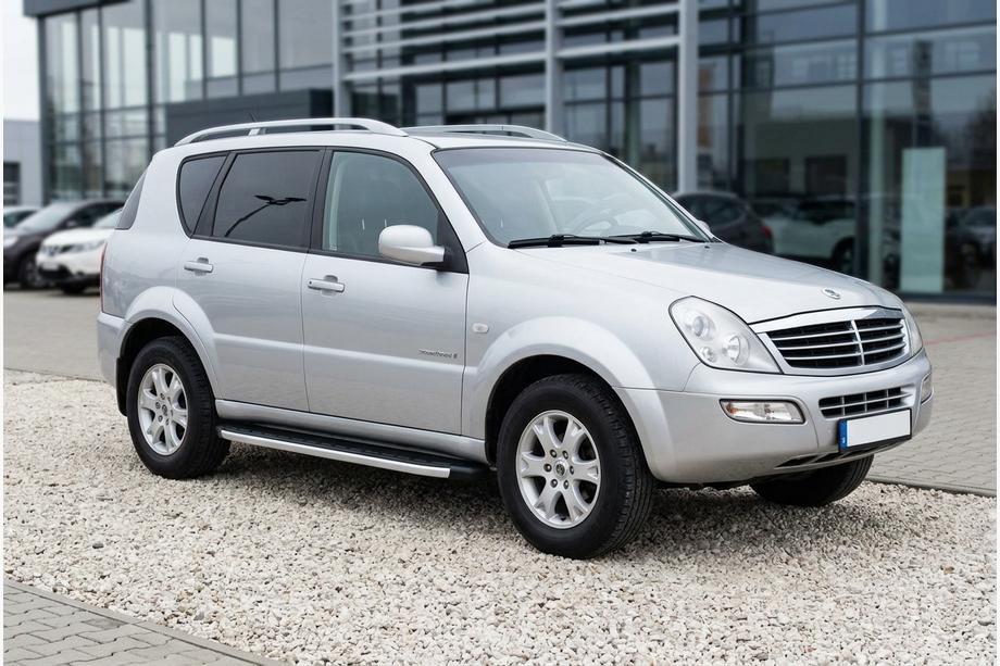 SsangYong Rexton I 2001-2017 гг. Боковые пороги Fullmond (2 шт, алюминий) 2012-2017 Image