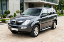 SsangYong Rexton I 2001-2017 гг. Боковые Подножки Allmond Grey (2 шт, Алюминий) фото 1