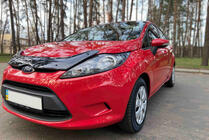 Ford Fiesta 2008-2017 гг. Дефлектор капота 2008-2013 (EuroCap) фото 4