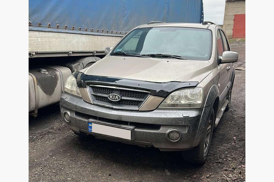 Kia Sorento I BL 2002-2009 гг. Дефлектор капота (EuroCap) Image