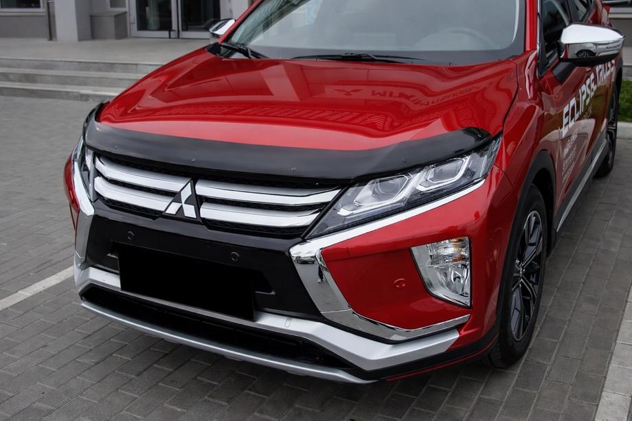 Mitsubishi Eclipse Cross 2017- гг. Дефлектор капота (EuroCap) Фото 1