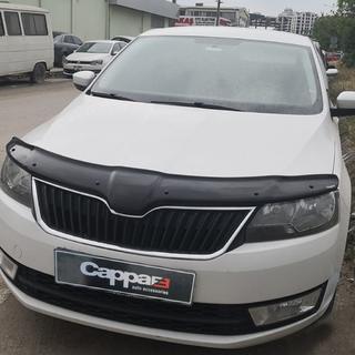 Дефлектор капота (EuroCap) Skoda Rapid 2012-2019 гг. фото 3