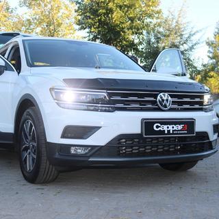 Дефлектор капота (EuroCap) Volkswagen Tiguan 2016-2023 гг. фото 4