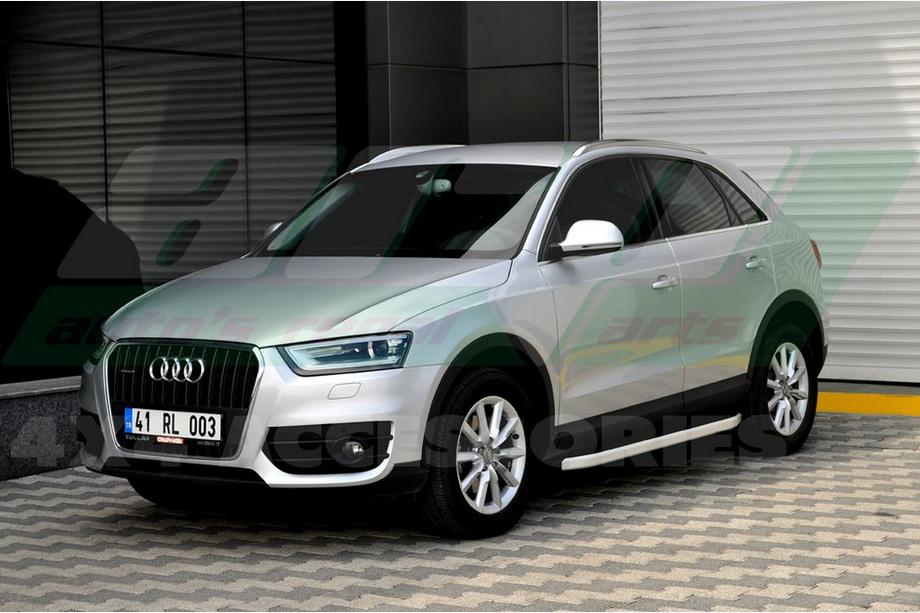 Audi Q3 2011-2019 гг. Боковые Подножки Fullmond (2 шт., Алюминий) Фото 3