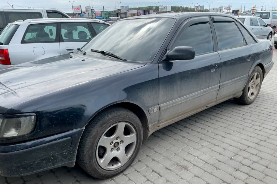 Audi 100 C4 1990-1994 гг. Ветровики на окна Sedan (4 шт., HIC) Фото 1