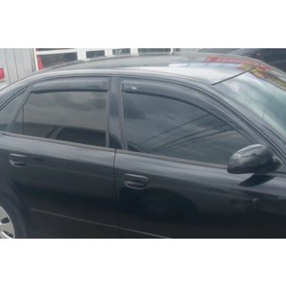 Ветровики на окна Sedan (4 шт., HIC) Audi A4 B6 2000-2004 гг. фото 2