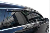 Audi Q7 2005-2015 гг. Ветровики с хромированным молдингом (4 шт, HIC) фото 7