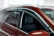Audi Q7 2015–2026 гг. Ветровики с хромированным молдингом (4 шт, HIC) фото 4
