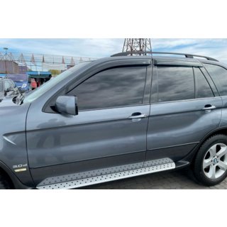 Ветровики на окна (4 шт, HIC) BMW X5 E53 1999–2006 гг. фото 2