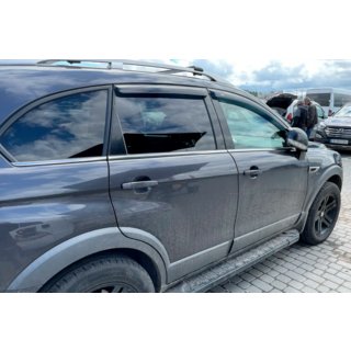 Ветровики на окна (4 шт, HIC) Chevrolet Captiva 2006-2019 гг. фото 2