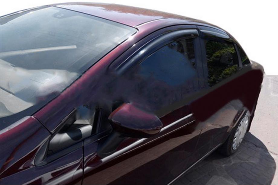 Fiat Linea 2006-2018 гг. Ветровики на окна (4 шт, HIC) Image