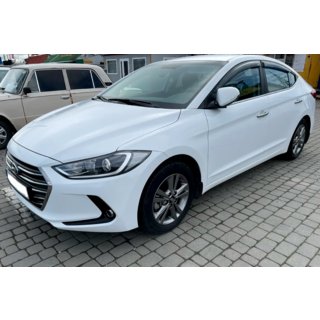 Ветровики на окна (4 шт, HIC) Hyundai Elantra (AD) 2015-2020 гг. фото 4