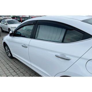 Ветровики на окна (4 шт, HIC) Hyundai Elantra (AD) 2015-2020 гг. фото 2