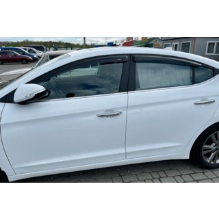 Ветровики на окна (4 шт, HIC) Hyundai Elantra (AD) 2015-2020 гг. фото 1