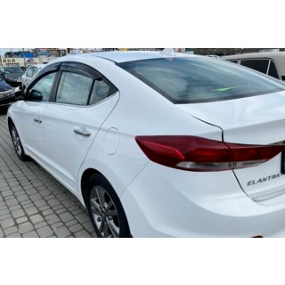 Ветровики на окна (4 шт, HIC) Hyundai Elantra (AD) 2015-2020 гг. фото 3