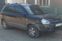 Hyundai Tucson JM 2004- гг. Ветровики на окна (4 шт, HIC) фото 7