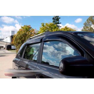 Ветровики на окна (4 шт, HIC) Hyundai Tucson JM 2004- гг. фото 2