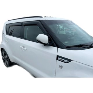 Ветровики на окна (4 шт, HIC) Kia Soul I 2008-2013 гг. фото 2