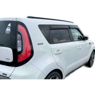 Ветровики на окна (4 шт, HIC) Kia Soul I 2008-2013 гг. фото 1