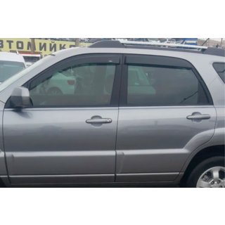 Ветровики на окна (4 шт, HIC) Kia Sportage 2004-2010 гг. фото 1