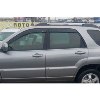 Ветровики на окна (4 шт, HIC) Kia Sportage 2004-2010 гг. фото 3