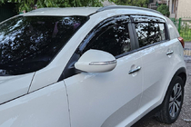 Kia Sportage 2010-2015 гг. Ветровики на окна (4 шт, HIC) фото 4