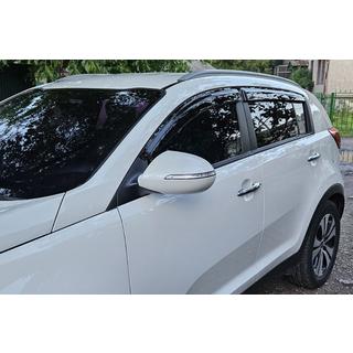 Ветровики на окна (4 шт, HIC) Kia Sportage 2010-2015 гг. фото 4
