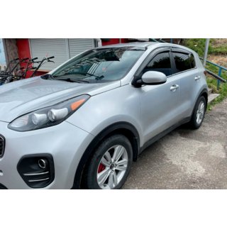 Ветровики на окна (4 шт, HIC) Kia Sportage 2015-2021 гг. фото 4
