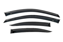 Lexus IS 2005-2013 гг. Ветровики с хромированным молдингом (4 шт, HIC) фото 1