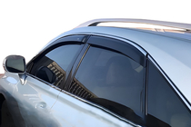 Lexus RX 2009-2015 гг. Ветровики с хромированным молдингом (4 шт, HIC) фото 1