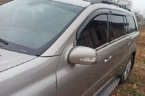 Mercedes GL class X164 2006-2012 гг. Ветровики на окна (4 шт, HIC) фото 1