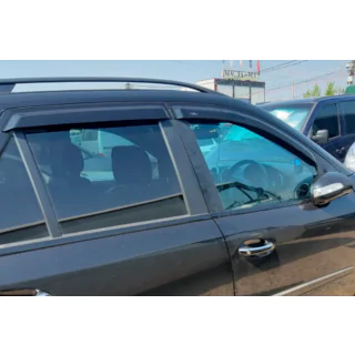 Ветровики на окна (4 шт, HIC) Mercedes ML W164 2005-2011 гг. фото 2