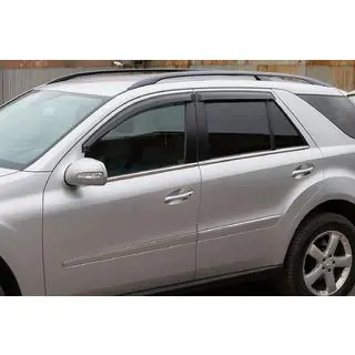 Ветровики на окна (4 шт, HIC) Mercedes ML W164 2005-2011 гг. фото 1