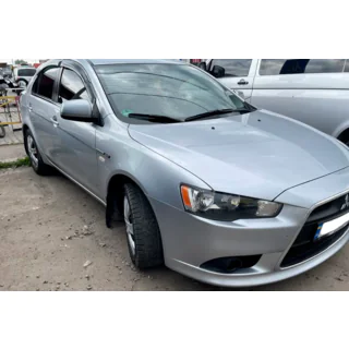Ветровики на окна (4 шт, HIC) Mitsubishi Lancer X 2008- гг. фото 3
