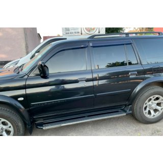 Ветровики на окна (4 шт, HIC) Mitsubishi Pajero Sport 1996-2007 гг. фото 1