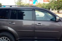 Mitsubishi Pajero Sport 2008-2015 гг. Ветровики на окна (4 шт, HIC) фото 8