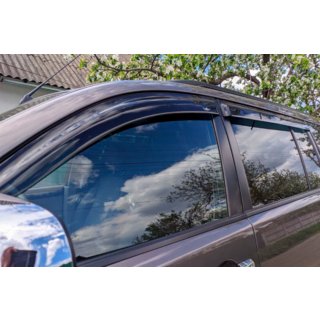 Ветровики на окна (4 шт, HIC) Mitsubishi Pajero Sport 2008-2015 гг. фото 2