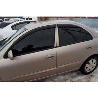 Ветровики SD (4 шт, HIC) Nissan Almera N16 2000-2006 гг. фото 1