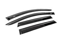 Nissan Qashqai 2007-2010 гг. Ветровики для 7-местного (4 шт, HIC) фото 3
