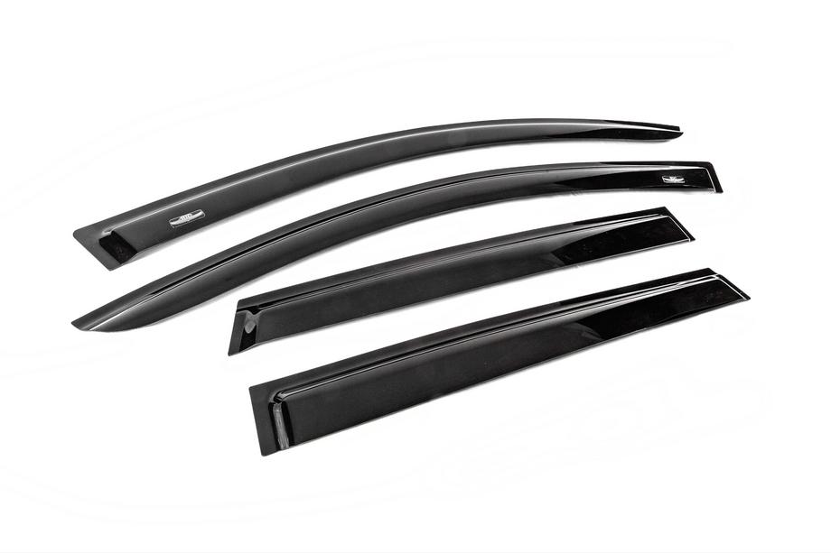 Nissan Qashqai 2007-2010 гг. Ветровики для 7-местного (4 шт, HIC) Фото 3